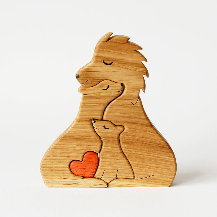 Personalizuota dėlionė - Liūtų šeima